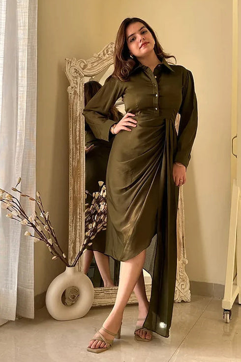 Olivia Silk Chiffon Statement Dress